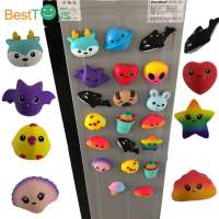 Top selling stress release slow rising toys squishy squishy animals fridge magnet sticker toys